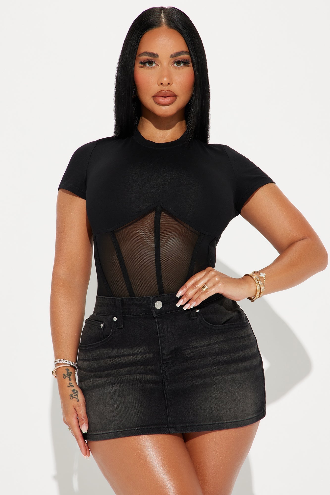 Keep That Energy Bodysuit - Black