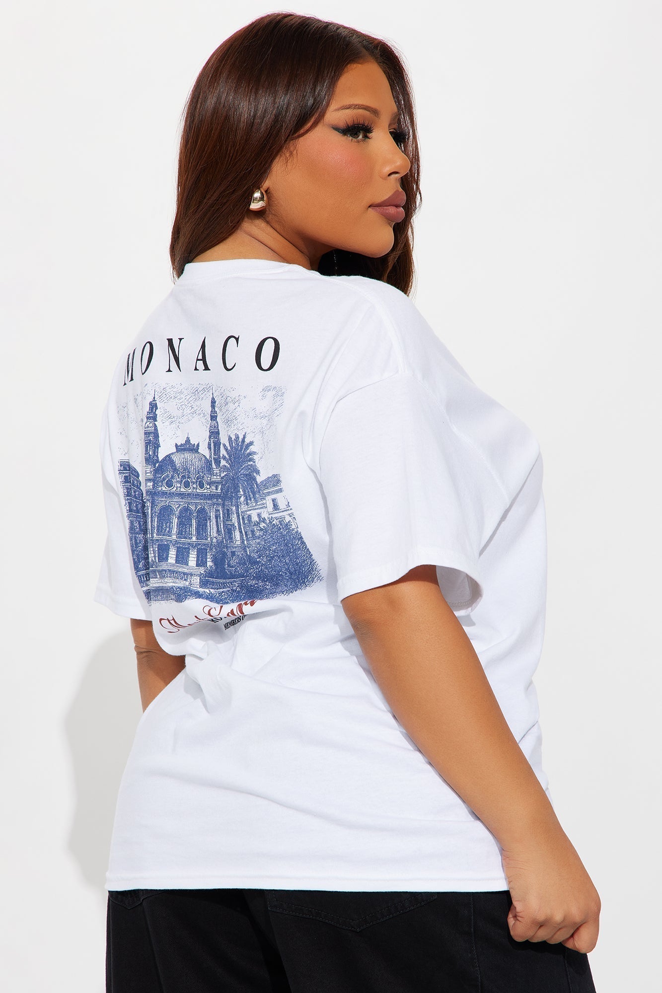 Monaco Members Only Front and Back Tee - White